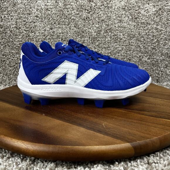 Size 8 - New Balance Women’s FuelCell Fuse V4 Molded Softball Shoe Blue White - Picture 2 of 12